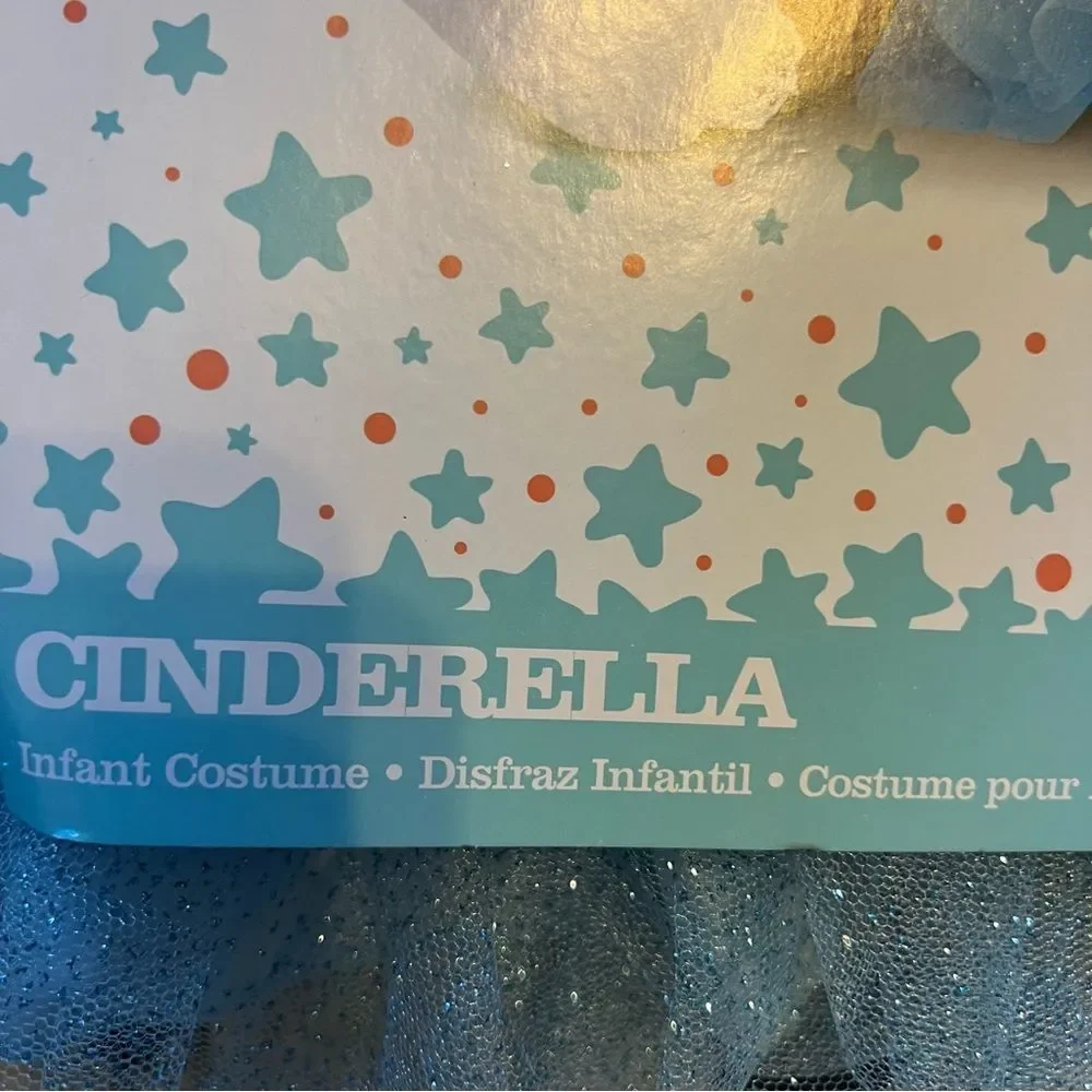 (2) TWIN Disney Baby Cinderella Costumes Sz 6mo+ baby princess dresses NWT🏷